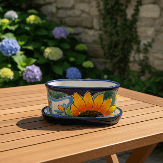 Small Talavera Flower Pot - lifestyle product view 5