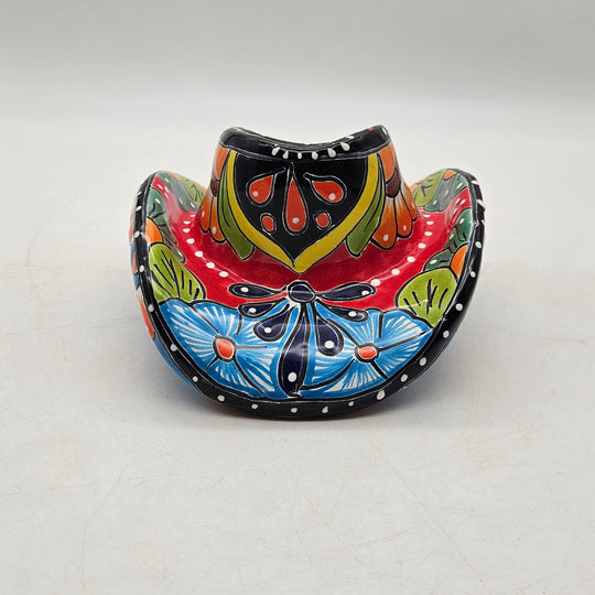 Small Talavera Sombrero Planter — TGH-1584; actual product against its original background.