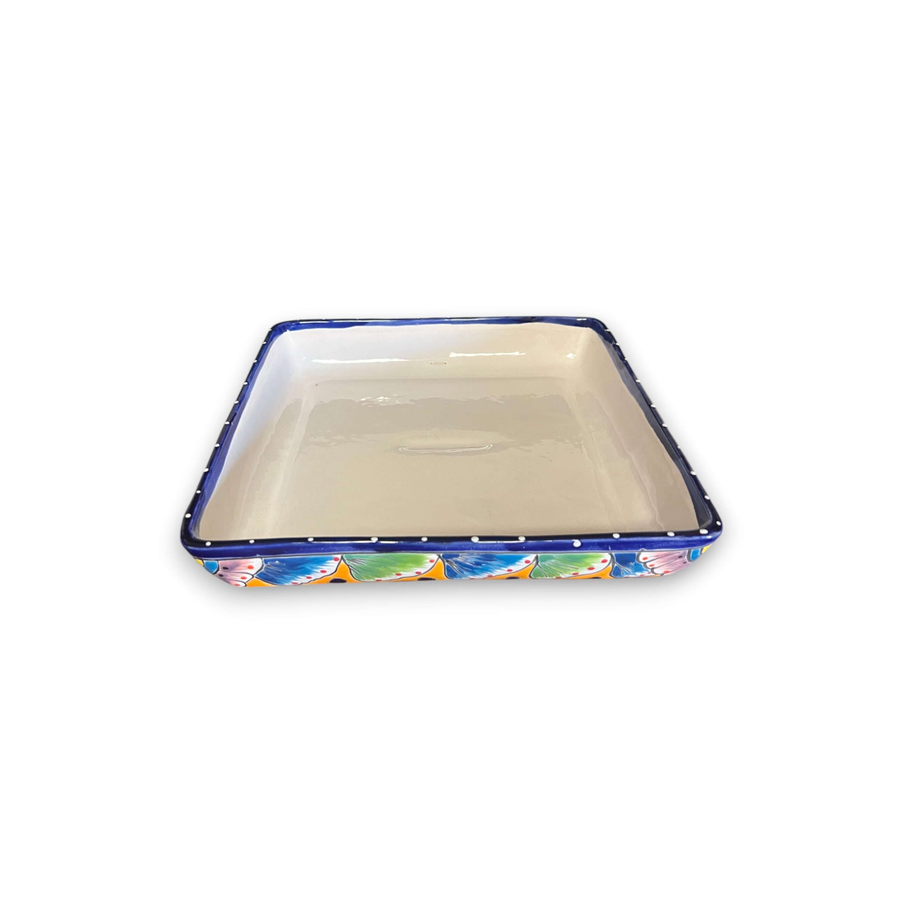 Square Talavera Tray Set | Hand-Painted Mexican Sectional