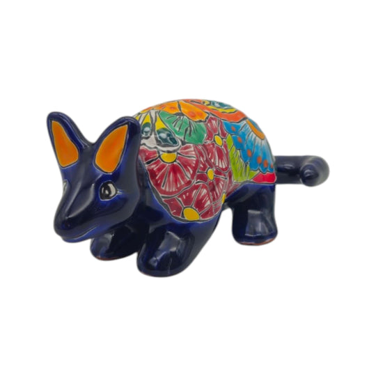 Talavera Armadillo Figurine - white background product view 4