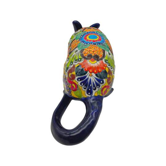 Talavera Armadillo Statue - white background product view 5