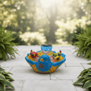Talavera Bird Bath - lifestyle product view 2