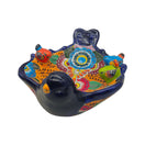 Talavera Bird Bath - white background product view 3