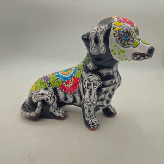 Talavera Dachshund Figurine — TGH-3159; actual product against its original background.