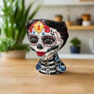 Talavera Skull Face Planter | Hand-Painted Day of the Dead Pottery - colorful hand-painted Día de los Muertos ceramic skull planter