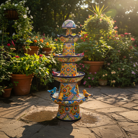 Talavera Fountain - lifestyle product view 1