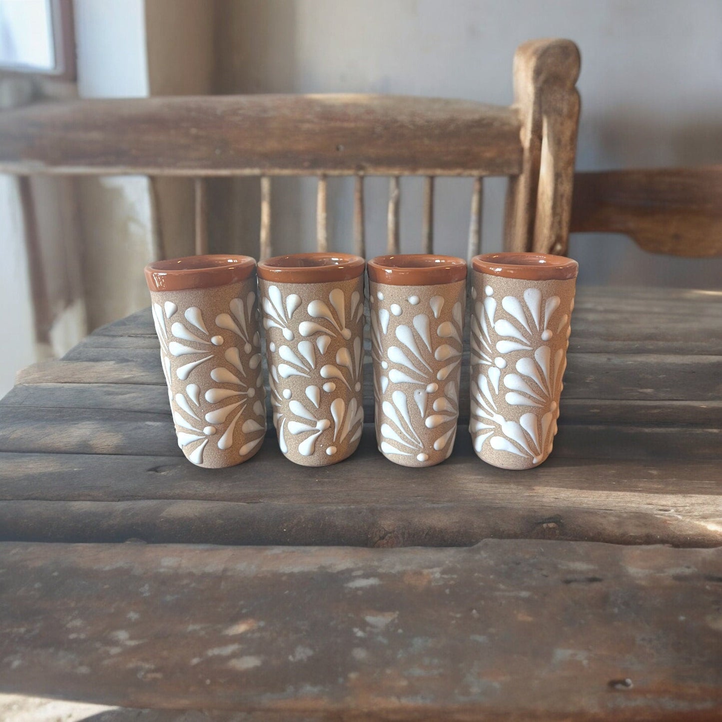 Talavera Hand-Painted Mexican Shot Glasses | Terracotta Artisan Craft