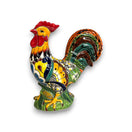 Talavera Rooster Statue | Colorful Handmade Mexican Farmhouse Decor - hand-painted Talavera ceramic rooster with vibrant floral patterns