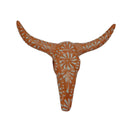 Talavera Longhorn Wall Art - white background product view 3