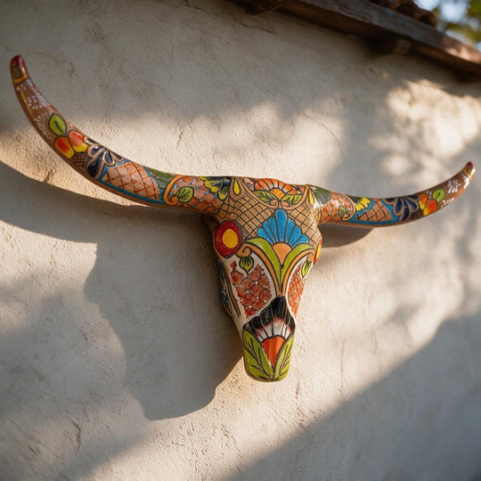 Talavera Longhorn Skull - original product photo 10