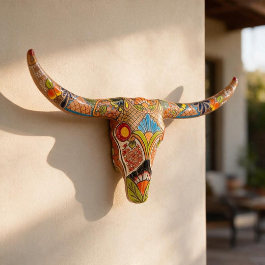 Talavera Longhorn Skull - original product photo 11