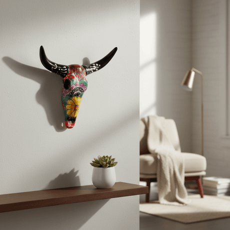 Talavera Longhorn Wall Art - lifestyle product view 1