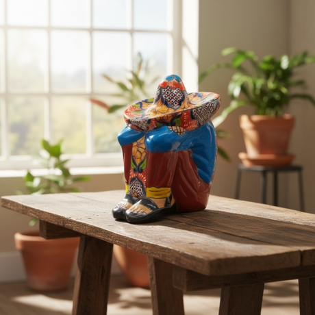 Talavera Panchito Sleeping Man Figurine - lifestyle product view 1