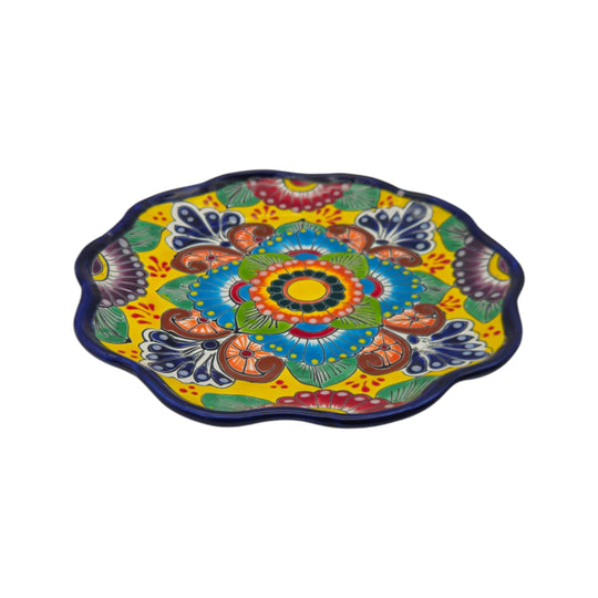 Talavera Plate - white background product view 4