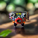 Talavera Puffer Fish Planter | Colorful Mexican Ceramic Pot hand-painted Talavera pufferfish planter, vibrant ceramic pot for small plants