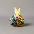 Talavera Rabbit Planter | Handcrafted Mexican Bunny Pot - hand-painted colorful Talavera ceramic rabbit planter from Guanajuato, Mexico