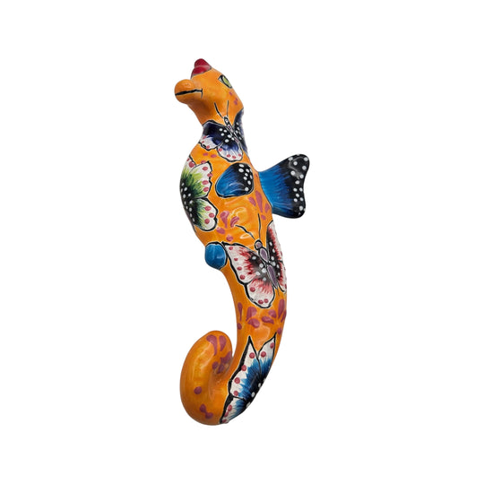 Talavera Seahorse Figurine | Hand-Painted Wall Art