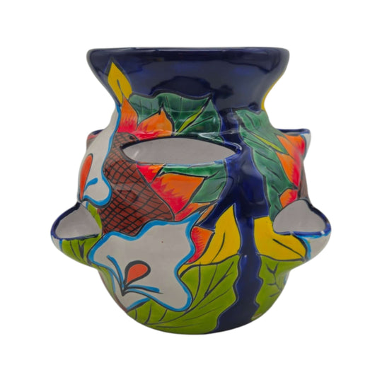 Talavera Strawberry Planter - white background product view 6