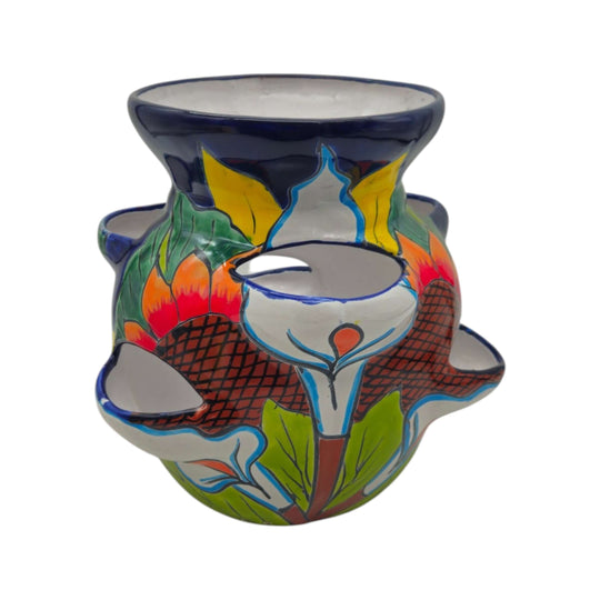 Talavera Strawberry Planter - white background product view 7