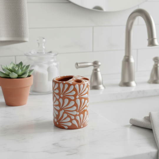 Talavera Toothbrush Holder - lifestyle product view 2