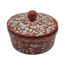 Talavera Tortilla Warmer | Glazed Terracotta Kitchenware in hand-painted floral design.