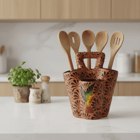 Talavera Utensil Holder - lifestyle product view 1