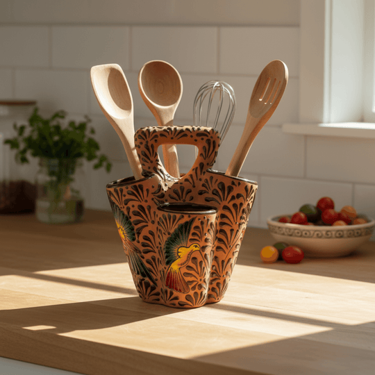 Talavera Utensil Holder - lifestyle product view 2