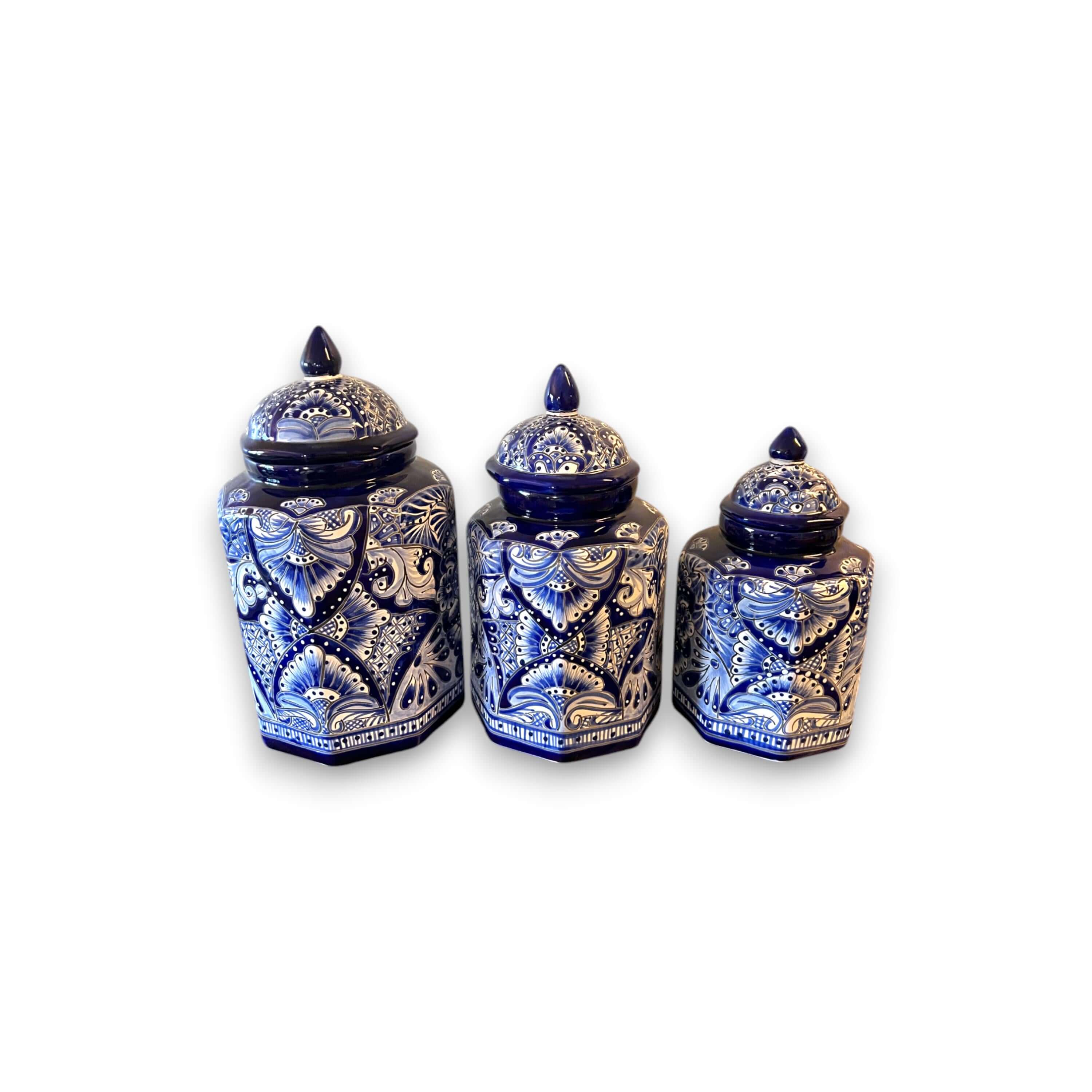 Talavera Canister Set - Mexican Handmade Pottery