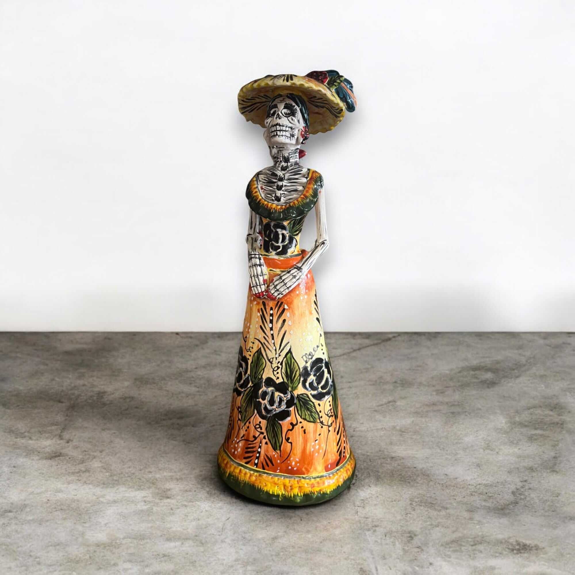 Talavera Catrina Skeleton Figurine