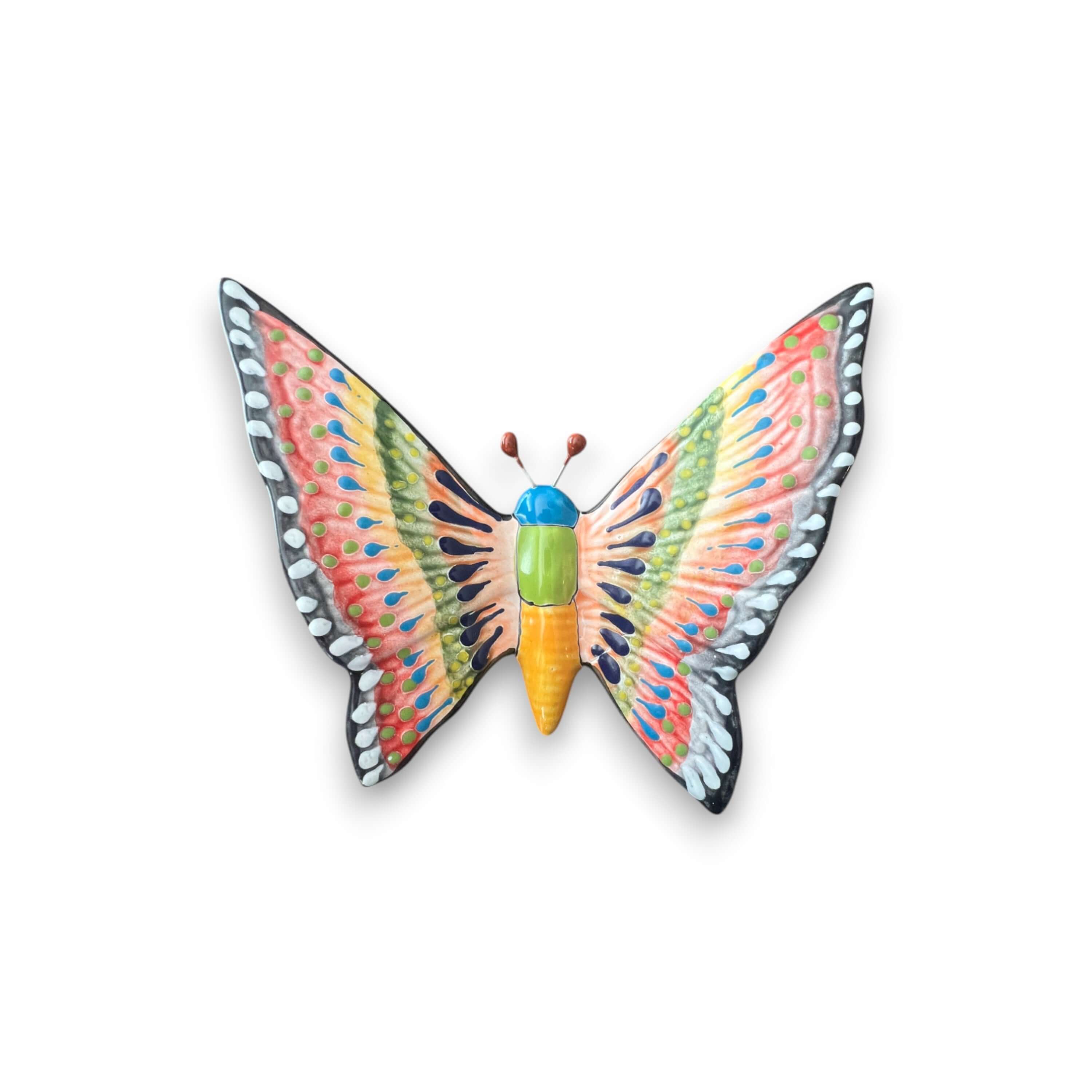 Talavera Butterfly Wall Hangings - Set of 3