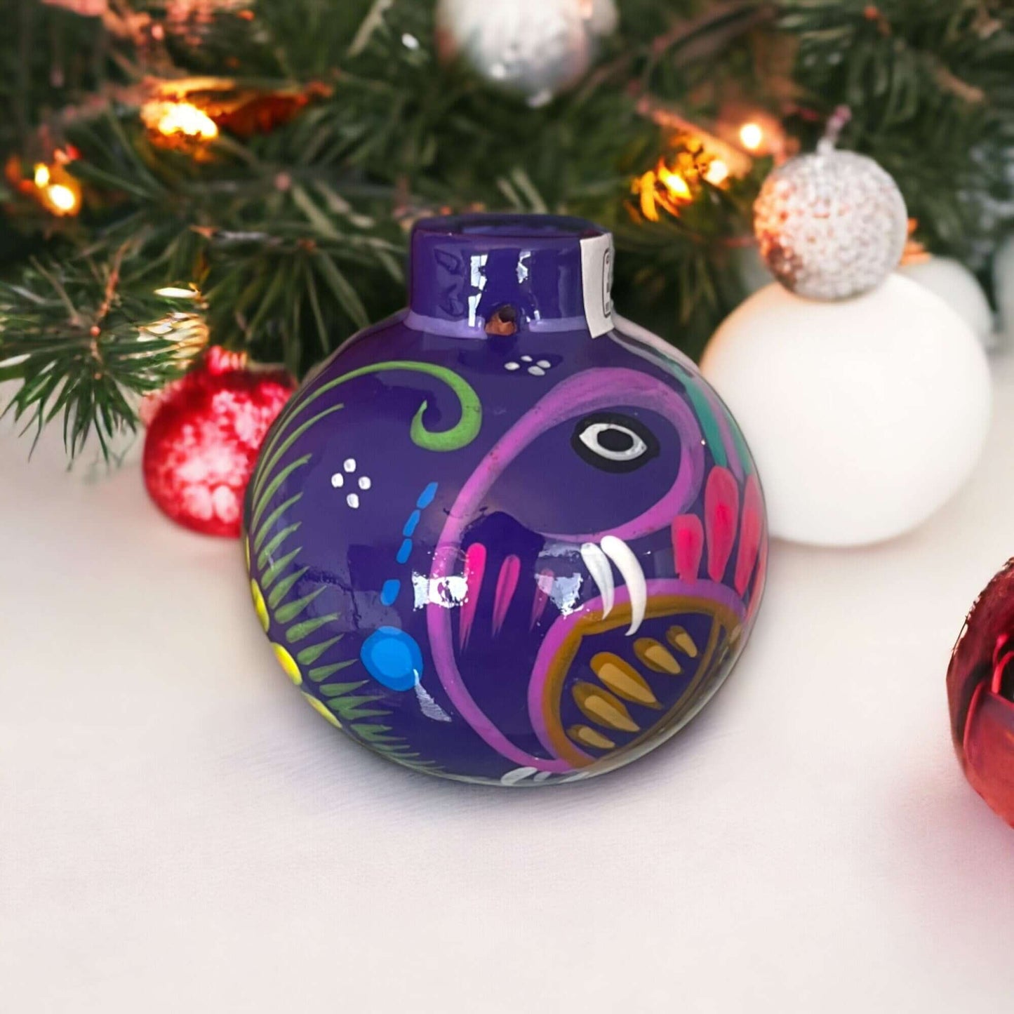 Talavera Christmas Ornaments | Folk Art Charm