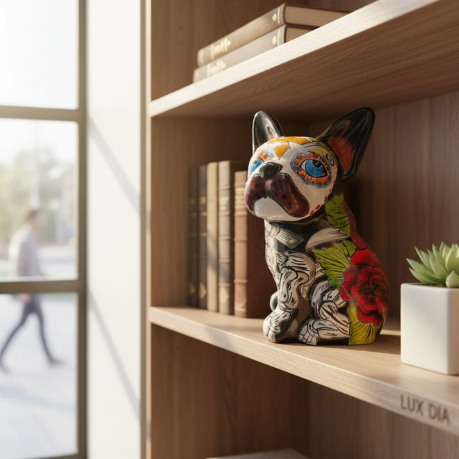 DOG TOWN BULLDOG DESIGN デッドストック新品未使用 Talavera Day Of The Dead French Bulldog Statue