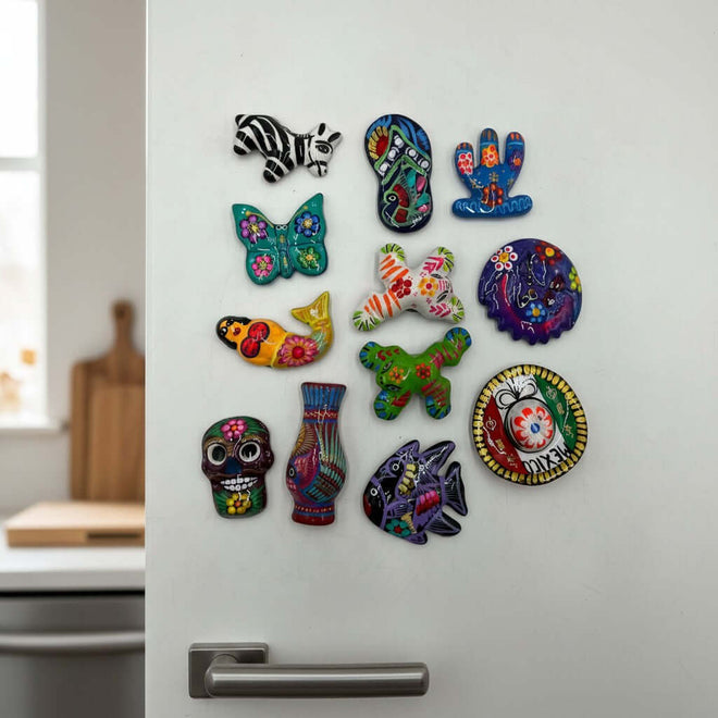 Guerrero Pottery Fridge Magnets Assorted Mexican Art