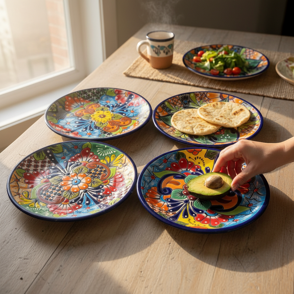 Handmade 16-Piece Talavera Dinnerware Set | Vibrant Craft