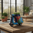 Tiny Talavera Scooter Planter - lifestyle product view 2