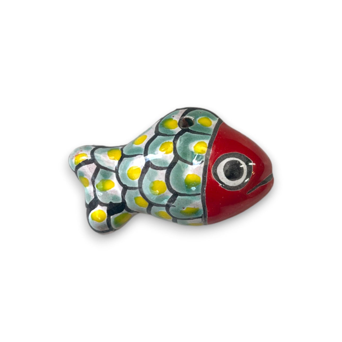 Vibrant Talavera Fish Ornament | Handcrafted Mexican Ceramic Fish (Small)