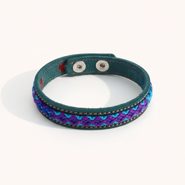 Vista Leather Adjustable Friendship Bracelet - Mexico