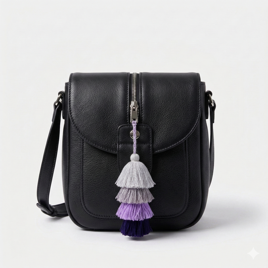 Waterfall Tassel Zipper Pull | Colorful Handmade Charm from Mexico